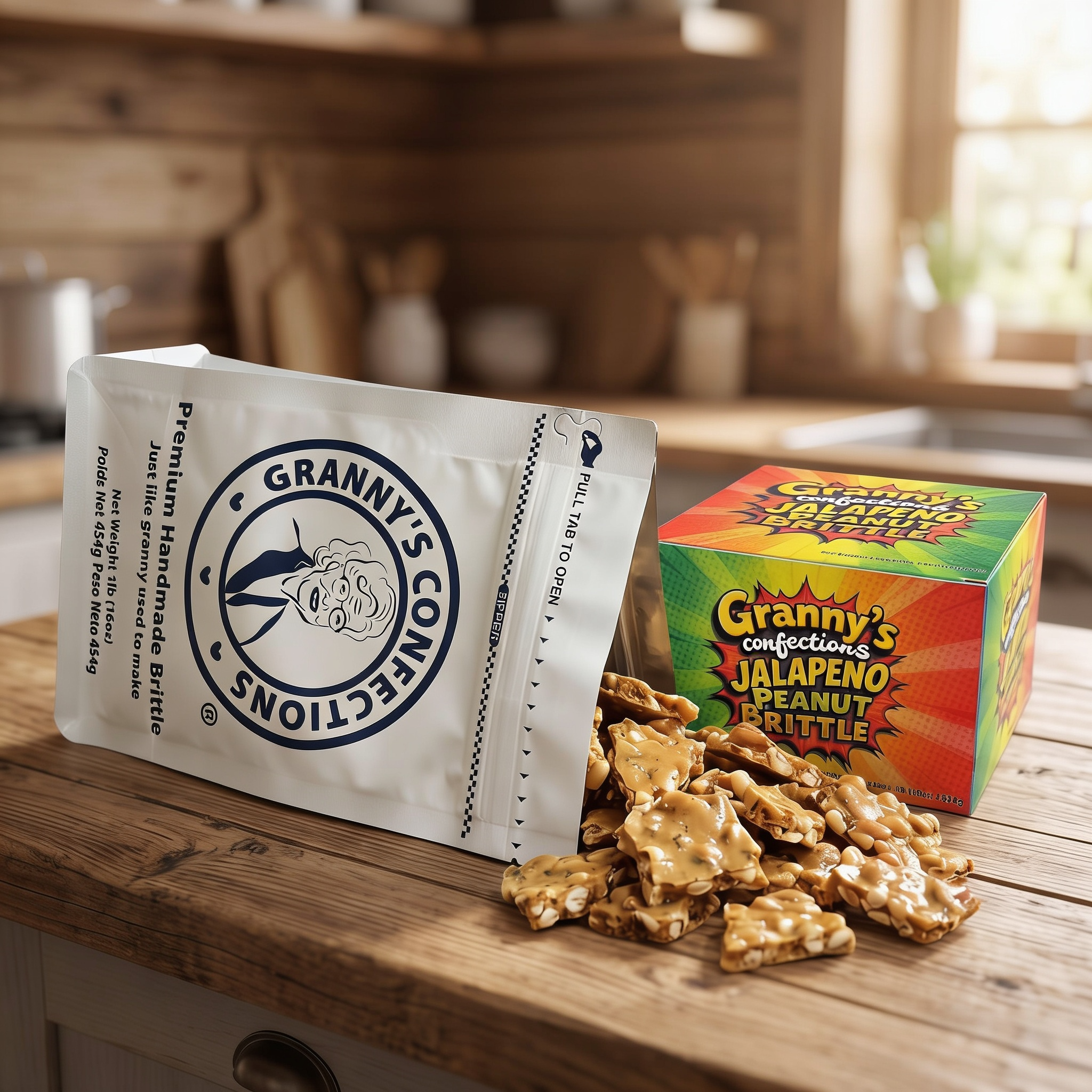 Jalapeno Peanut Brittle - Spicy Jalapeno Peanut Brittle