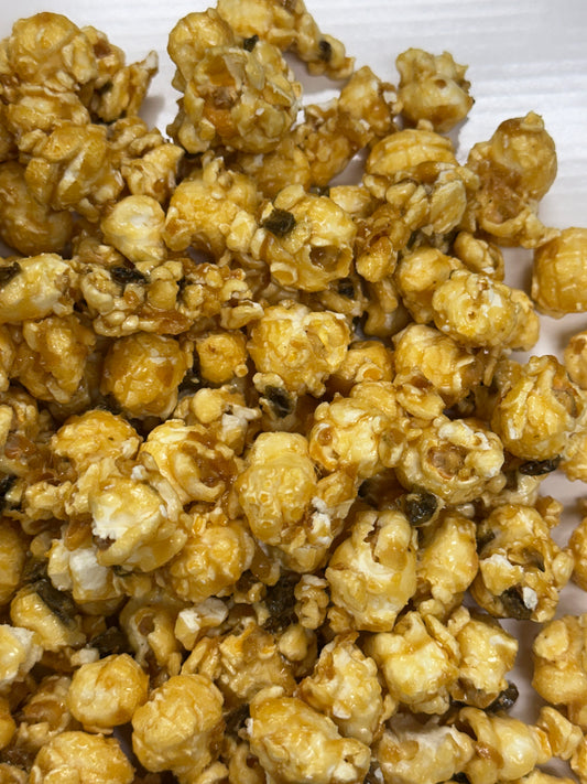 Jalapeno Caramel Popcorn Spicy Granny's Confections Popcorn Fusions