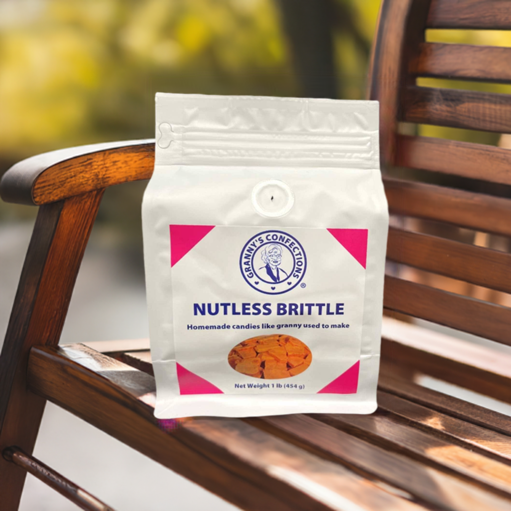 Nutless Brittle No Nut Brittle Grannys Confections Gluten Free Allergy Nut Allergy Allergy Free No-Nut