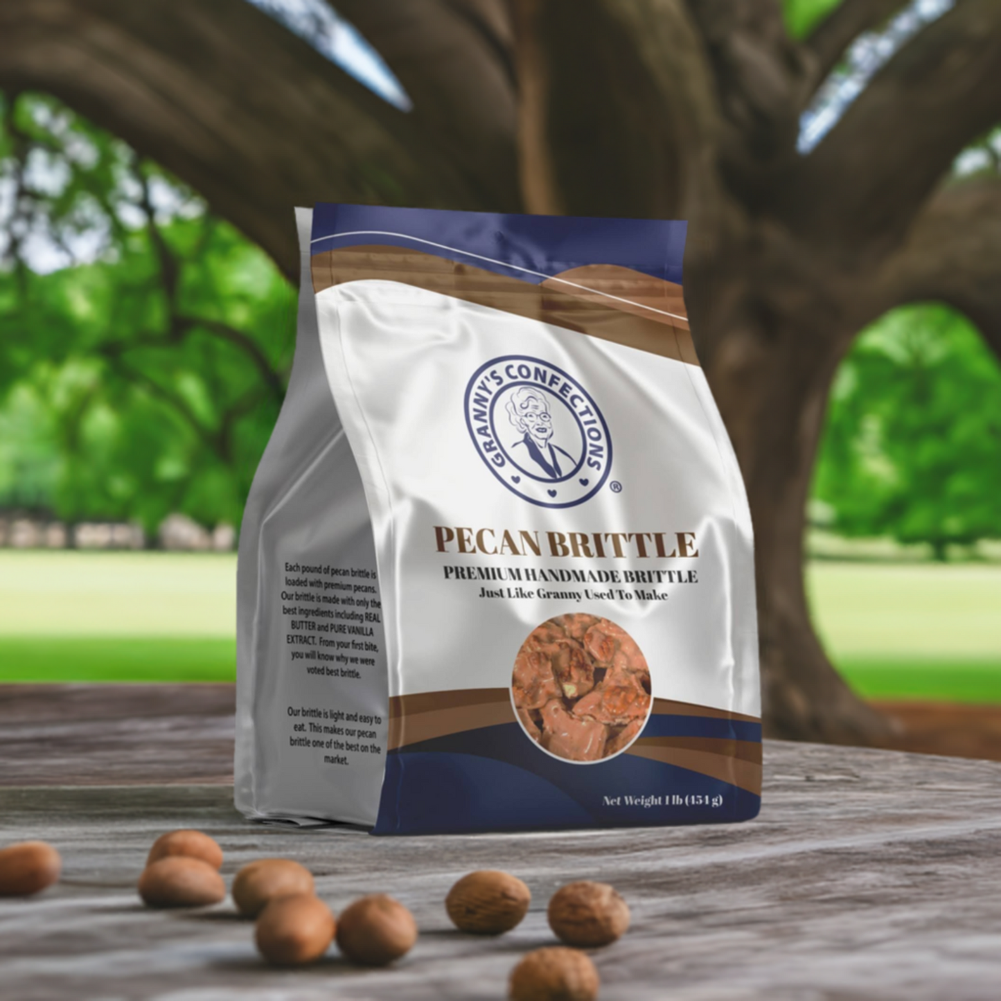 Pecan Brittle Grannys Confections Old Fashioned Southern Recipe Premium Pecans Gluten Free