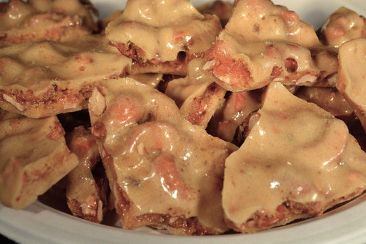 Cashew Brittle made with Premium Cashews. Handmade by Granny's Confections