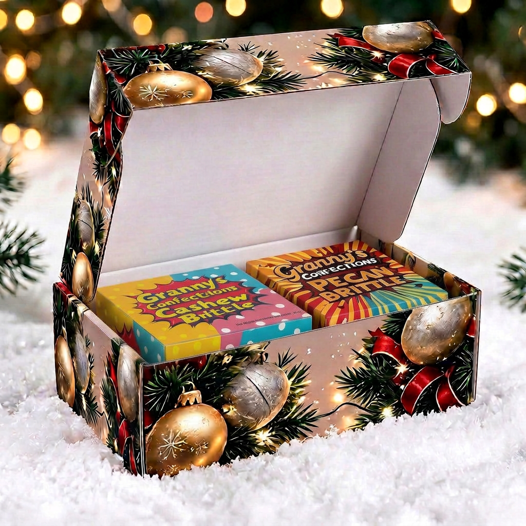 Merry Christmas Premium Christmas Balls Themed Box