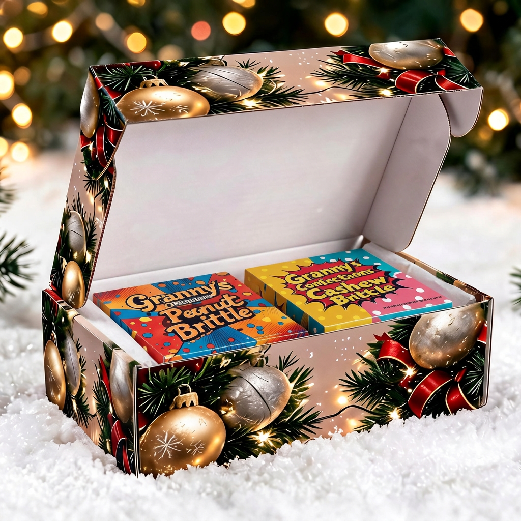 Merry Christmas Premium Christmas Balls Themed Box