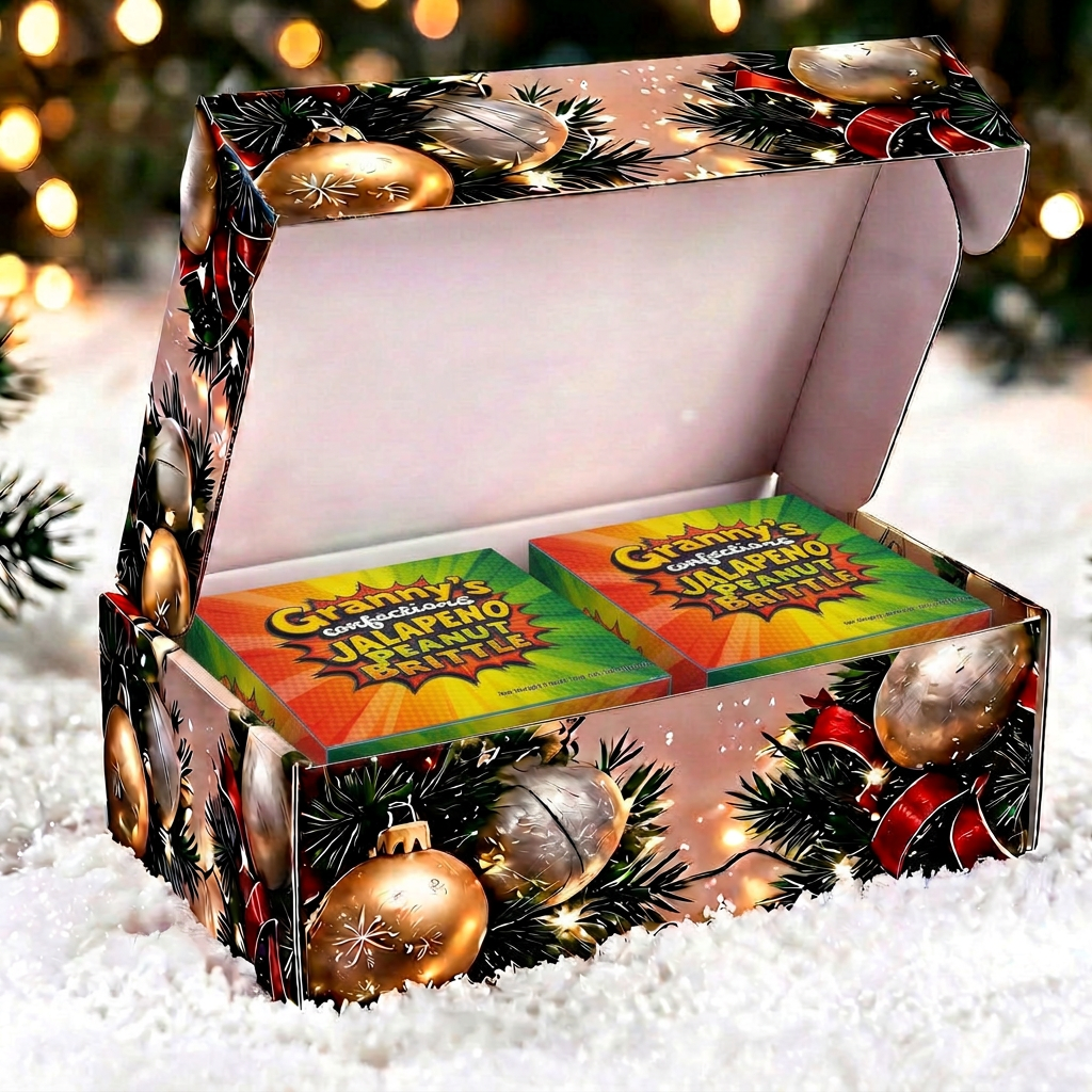 Merry Christmas Premium Christmas Balls Themed Box