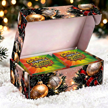 Merry Christmas Premium Christmas Balls Themed Box