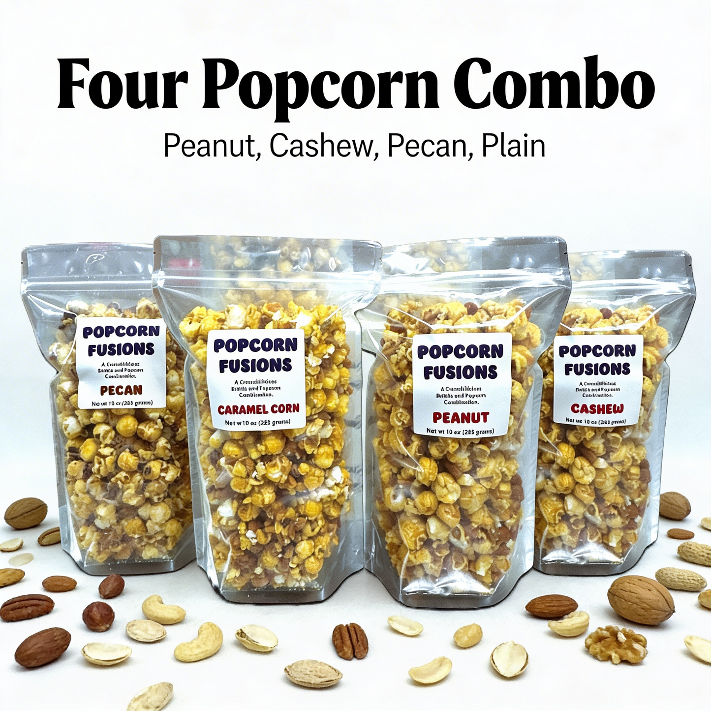 Caramel Popcorn Four Pack Granny's Confections Popcorn Fusions