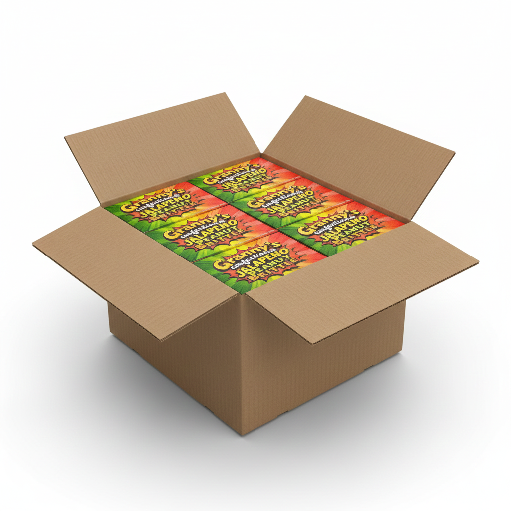 Granny's Confections Handmade Jalapeno Peanut Brittle - Full Case of 12 Jalapeno Peanut Brittle