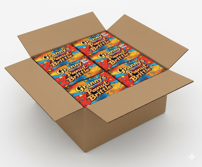 Granny's Confections Handmade Peanut Brittle - One Pound Bag (Peanut Brittle) Case of 12