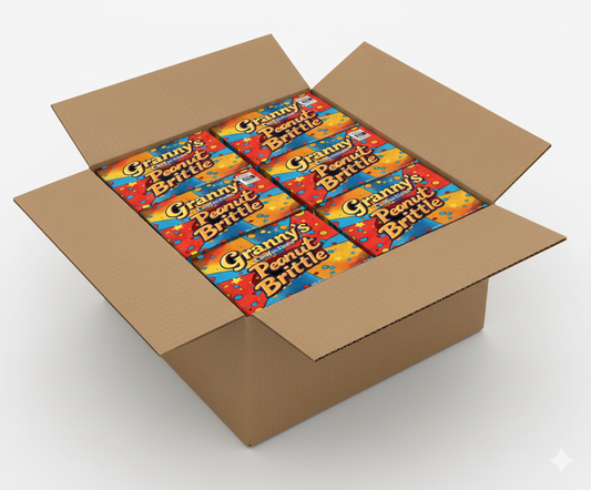 Granny's Confections Handmade Peanut Brittle - One Pound Bag (Peanut Brittle) Case of 12