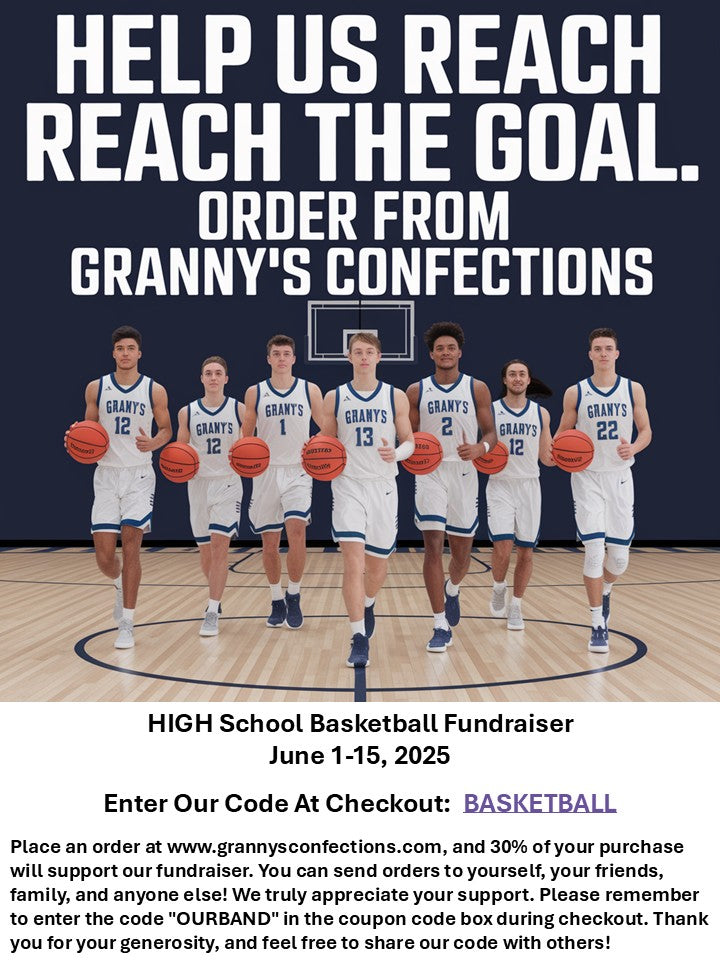 Granny's Confections Fundraising Flyer Basketball