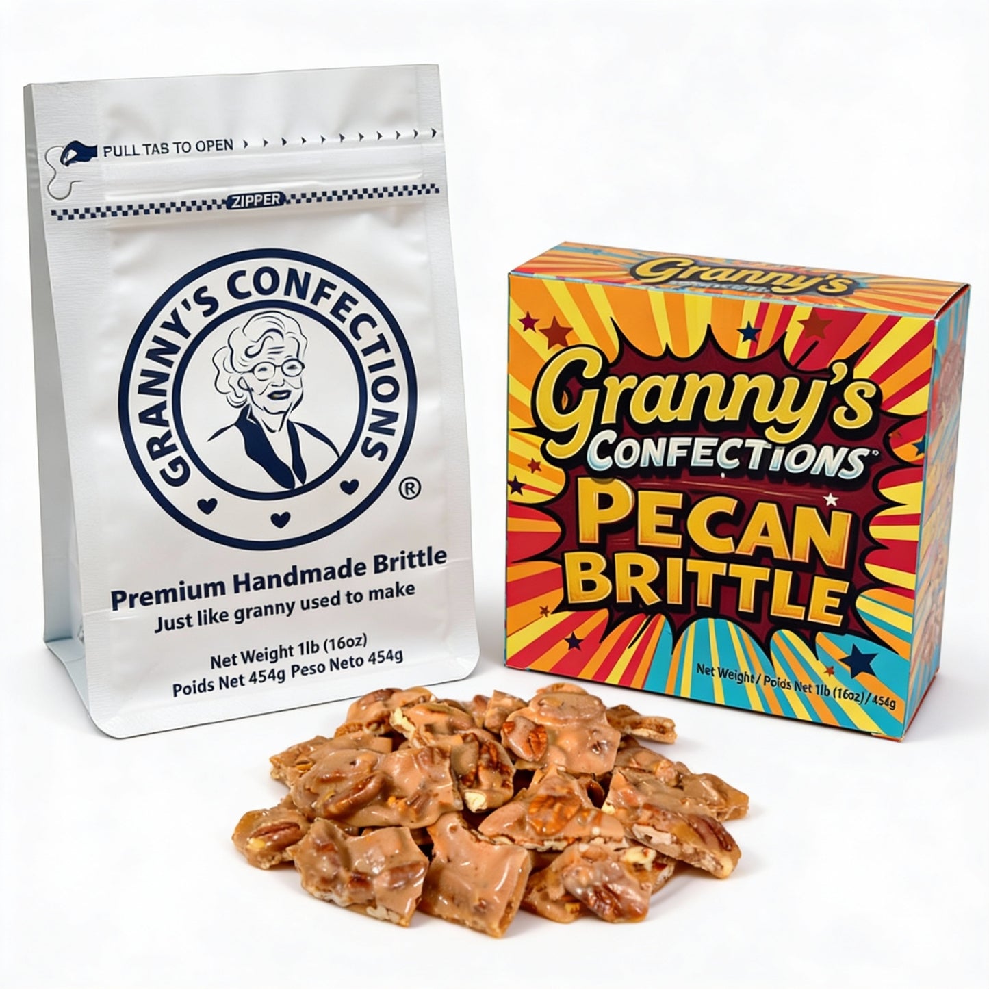 Granny's Confections Old-Fashioned Southern Pecan Brittle Gluten-Free