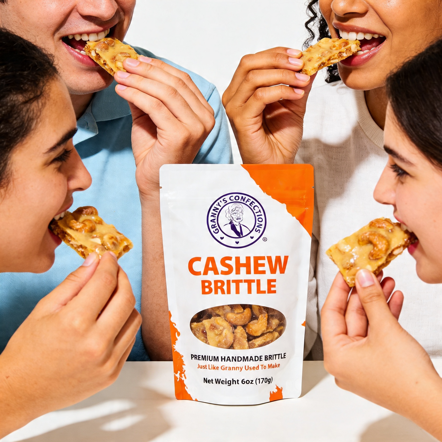 Granny's Confections Premium Cashew Brittle Candies