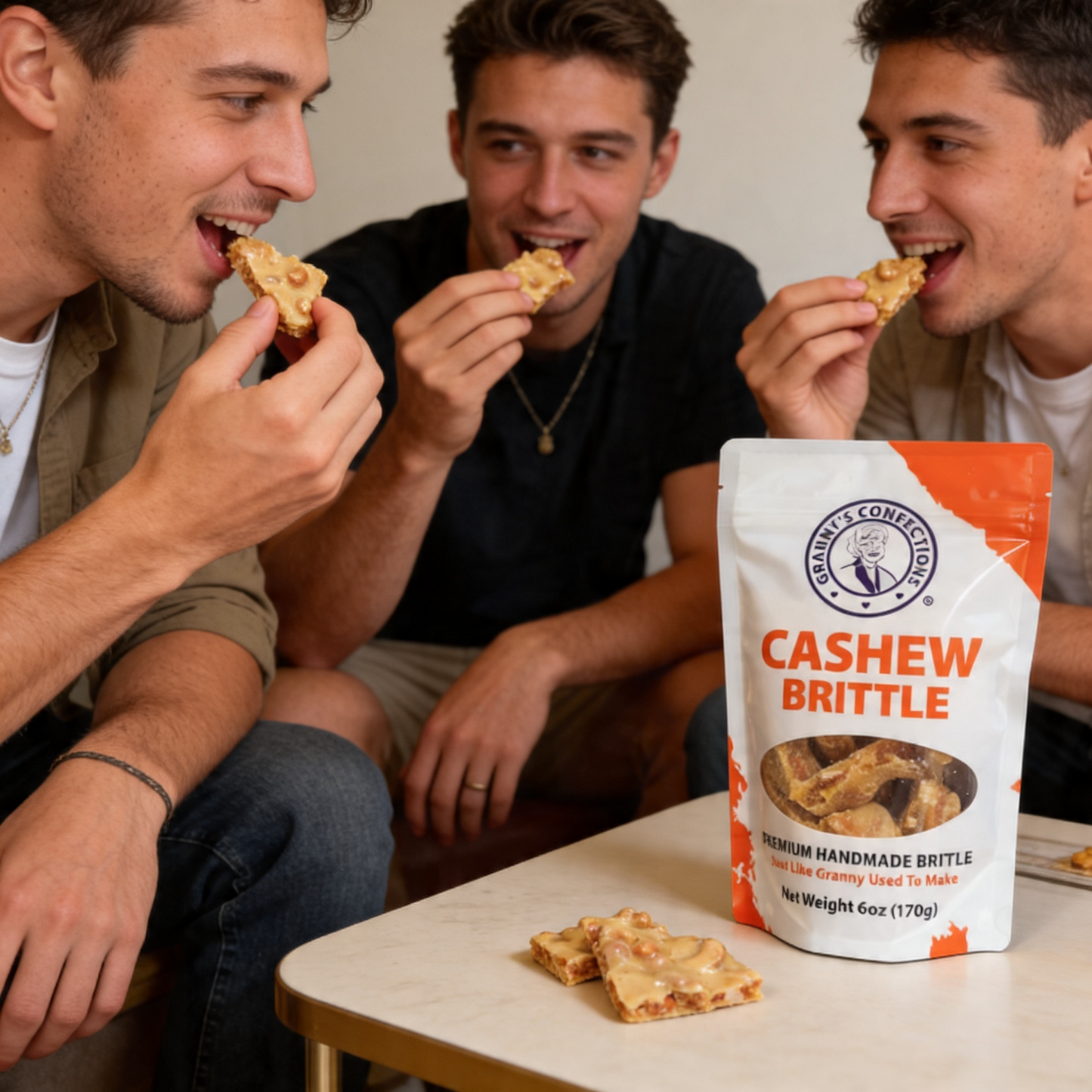 Granny's Confections Premium Old-Fashioned Cashew Brittle Perfect