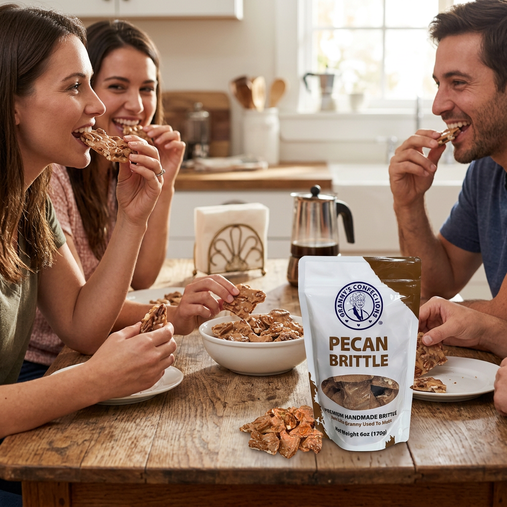 Granny's Confections Premium Old-Fashioned Pecan Brittle Candy Gourmet