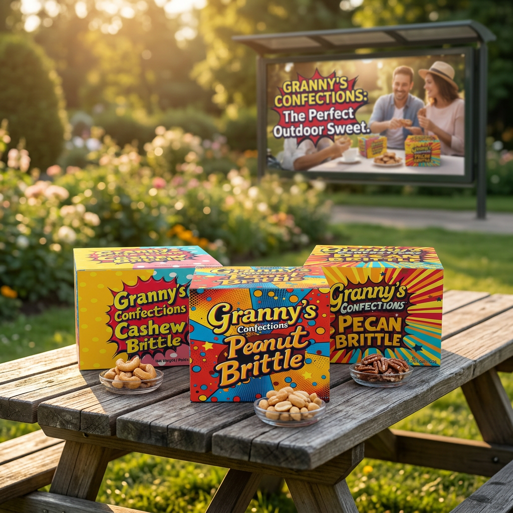 Granny's Confections Trio Peanut Brittle Cashew Brittle Pecan Brittle