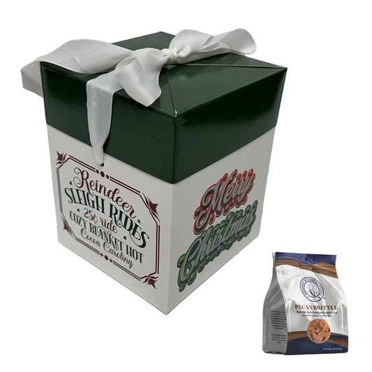 Merry Christmas Gift Box Granny’s Confections Pecan Brittle