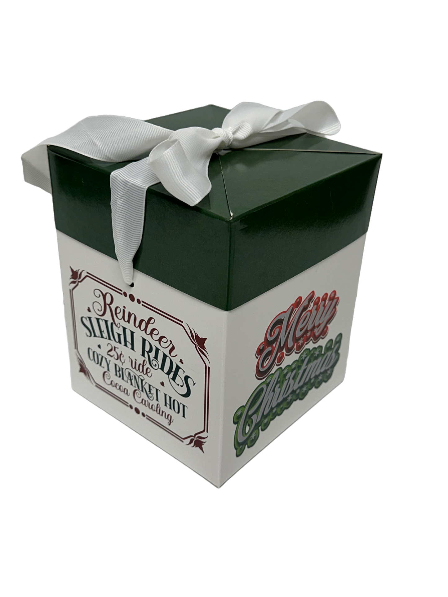 Merry Christmas Holiday Gift Box & Bow |  Old Fashioned Peanut Brittle | Choose Your Favorite Brittle