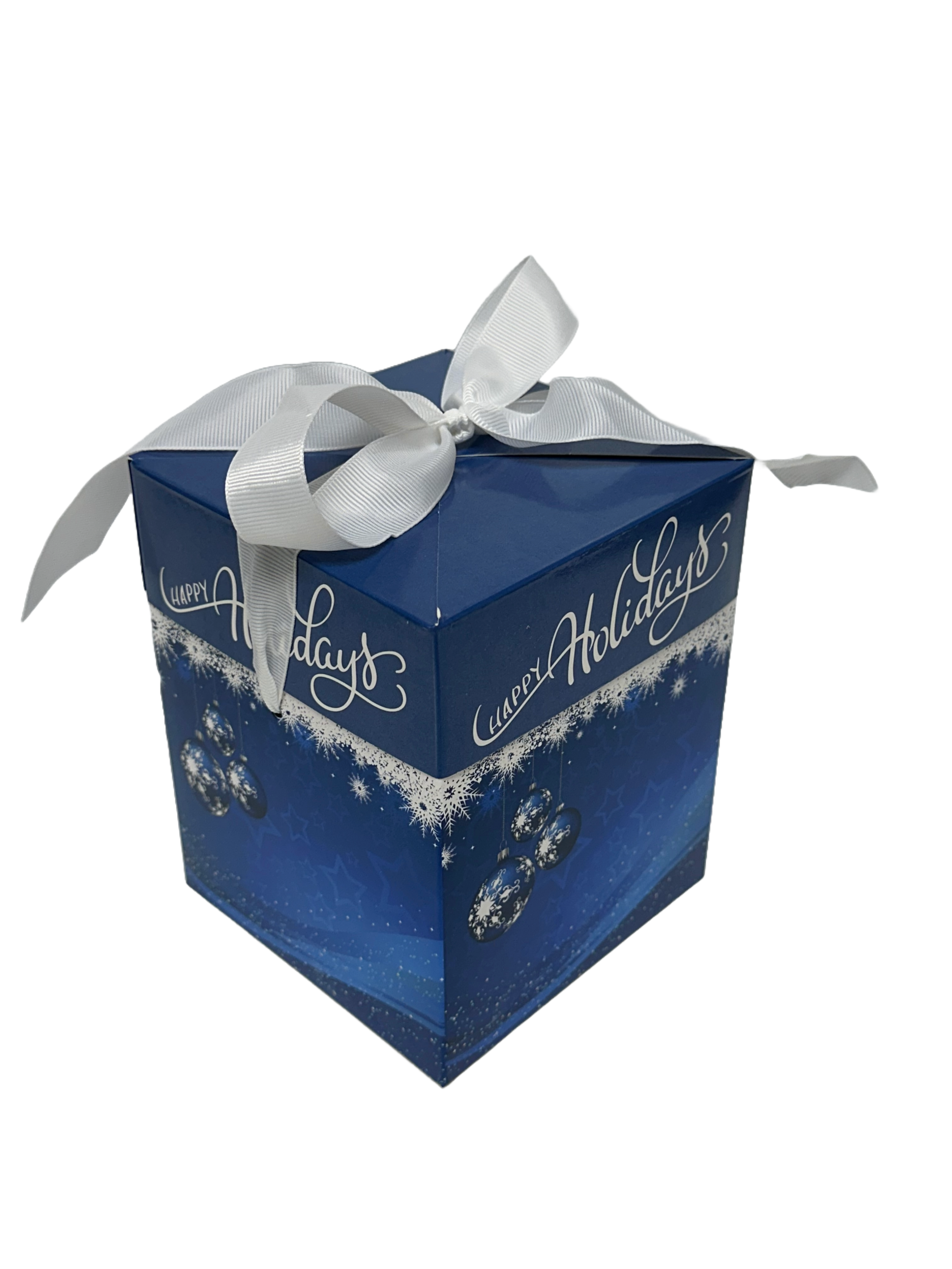 Granny's Confections Happy Holidays Christmas Gift Box Handmade Peanut Brittle Cashew Pecan