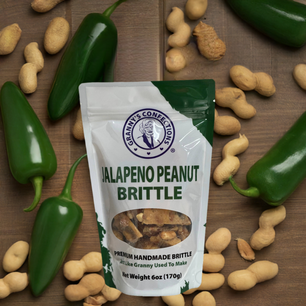 Jalapeno Peanut Brittle Grannys Confections Spicy Brittle Gluten Free Gourmet Old Fashioned 