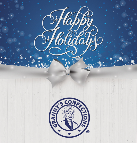 Christmas Holiday Gift Box Granny's Confections Peanut Brittle Cashew Brittle Pecan Brittle