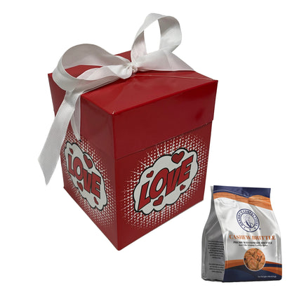 Granny’s Confections Love Gift Box and Bow The Gift That Says I Love You Cashew Brittle