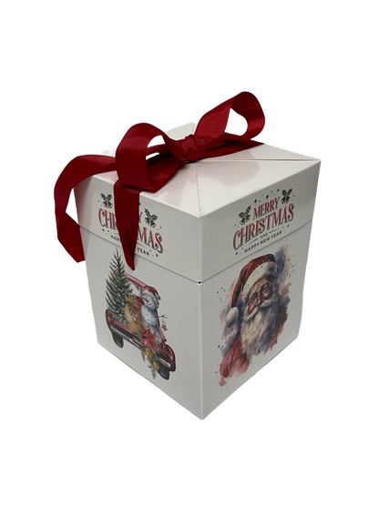 Granny's Confections Nostalgic Merry Christmas Gift Box Handmade Peanut Brittle Cashew Pecan