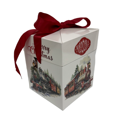 Holiday Train Gift Box With Your Choice of 2 Pounds of Brittle - Perfect Christmas Gift