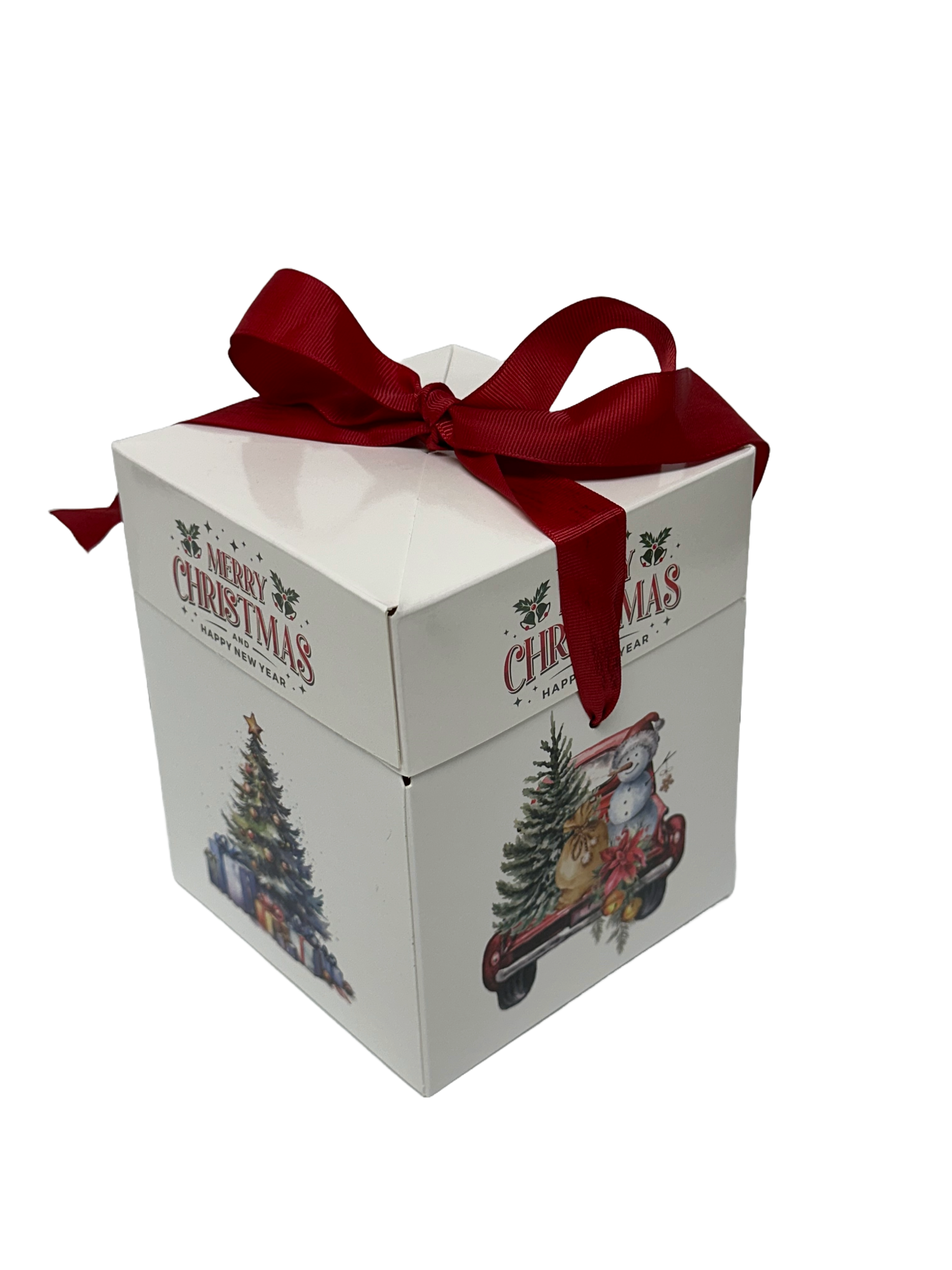 Granny's Confections Nostalgic Merry Christmas Gift Box Handmade Peanut Brittle Cashew Pecan