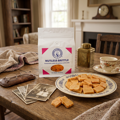 Granny's Confections Handmade Nutless Brittle (No Nut Brittle)- One Pound Bag