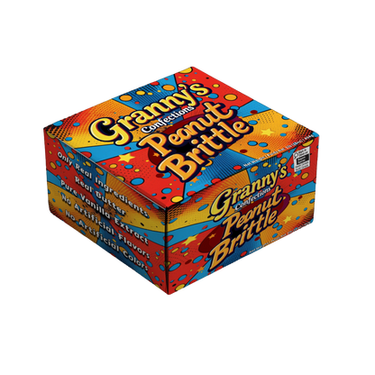 Granny's Confections Handmade Peanut Brittle - One Pound Bag (Peanut Brittle)