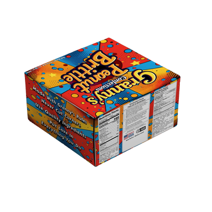 Granny's Confections Handmade Peanut Brittle - One Pound Bag (Peanut Brittle)