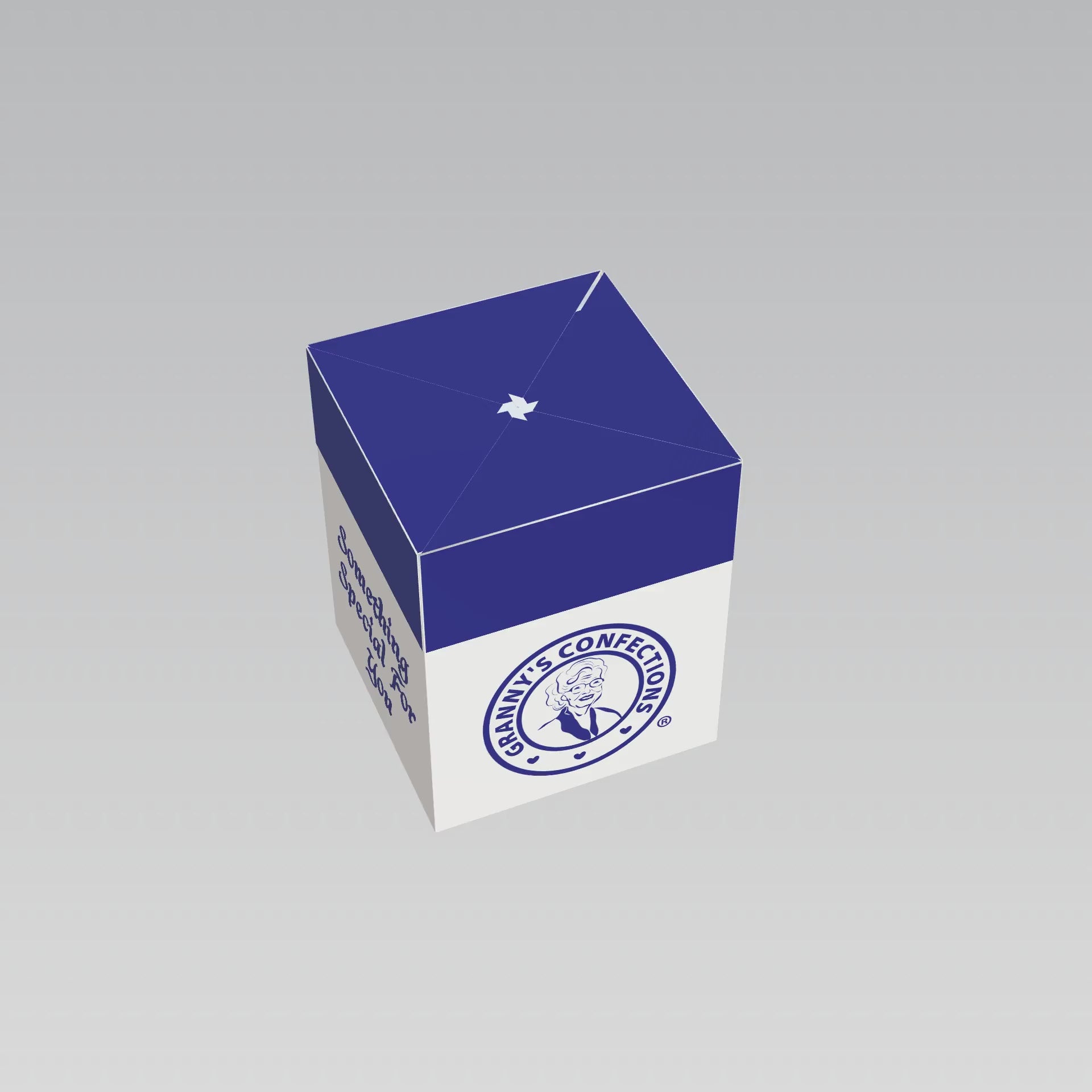 Granny's Confections Logo Box Gift Box Handmade Peanut Brittle Cashew Pecan